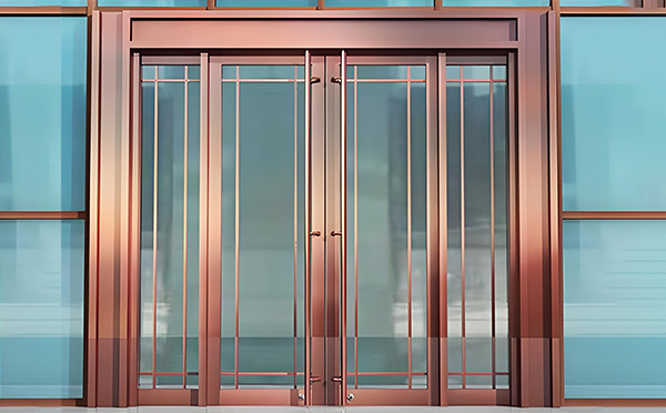 乐都玻璃地弹门